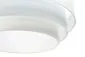 Lampa wisząca TRIO biała welurowa w stylu glamour | MIRAT. w stylu  kolekcja