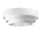 Lampa wisząca TRIO biała/srebrna w stylu glamour do jadalni | MIRAT. w stylu kolekcja