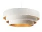 Lampa wisząca TRIO biała/złota welurowa do jadalni | MIRAT. w stylu  kolekcja