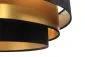 Lampa wisząca TRIO MIX czarna/złota z potrójnym abażurem | MIRAT. w stylu kolekcja
