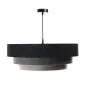 Lampa wisząca TRIO MIX czarna/szara/srebrna do nowoczesnego salonu | MIRAT. w stylu kolekcja