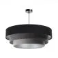 Lampa wisząca TRIO MIX czarna/szara/srebrna do nowoczesnego salonu | MIRAT. w stylu kolekcja