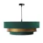 Lampa wisząca TRIO MIX zielona/złota symetryczna w kształcie walca | MIRAT. w stylu kolekcja