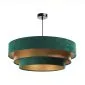 Lampa wisząca TRIO MIX zielona/złota symetryczna w kształcie walca | MIRAT. w stylu kolekcja