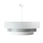 Lampa wisząca TRIO MIX biała/srebrna nowoczesna do salonu | MIRAT. w stylu kolekcja