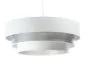Lampa wisząca TRIO MIX biała/srebrna nowoczesna do salonu | MIRAT. w stylu kolekcja