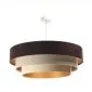 Lampa wisząca TRIO MIX brązowa/beżowa/złota nowoczesna polskiej produkcji | MIRAT. w stylu kolekcja