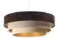 Lampa wisząca TRIO MIX brązowa/beżowa/złota nowoczesna polskiej produkcji | MIRAT. w stylu kolekcja