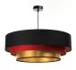 Lampa wisząca TRIO MIX czarna/czerwona/złota nowoczesna do salonu | MIRAT. w stylu  kolekcja
