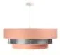 Lampa wisząca TRIO MIX różowa/srebrna ręcznie robiona do salonu | MIRAT. w stylu kolekcja
