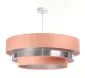 Lampa wisząca TRIO MIX różowa/srebrna ręcznie robiona do salonu | MIRAT. w stylu kolekcja