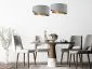Lampa wisząca GEMSTONE szara/złota w stylu glamour | MIRAT. w stylu kolekcja