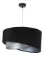 Lampa wisząca SHAPELESS czarna/szara/srebrna asymetryczna aksamitna | MIRAT. w stylu kolekcja