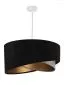Lampa wisząca SHAPELESS czarna/szara/złota do salonu nowoczesna | MIRAT. w stylu kolekcja