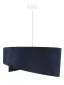 Lampa wisząca GEMSTONE granatowa/srebrna dwukolorowa nowoczesna | MIRAT. w stylu kolekcja