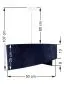 Lampa wisząca GEMSTONE granatowa/srebrna dwukolorowa nowoczesna | MIRAT. w stylu kolekcja