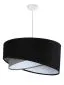Lampa wisząca SHAPELESS czarna/szara/biała welurowa trzykolorowa | MIRAT. w stylu kolekcja
