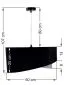 Lampa wisząca SHAPELESS czarna/szara/biała welurowa trzykolorowa | MIRAT. w stylu kolekcja