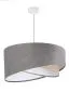 Lampa wisząca SILVERY szara/beżowa/biała trzykolorowa do salonu | MIRAT. w stylu kolekcja