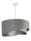 Lampa wisząca SILVERY szara/beżowa/srebrna asymetryczna aksamitna | MIRAT. w stylu kolekcja