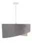 Lampa wisząca SILVERY szara/beżowa/srebrna asymetryczna aksamitna | MIRAT. w stylu kolekcja