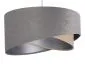 Lampa wisząca SILVERY szara/beżowa/srebrna asymetryczna aksamitna | MIRAT. w stylu kolekcja