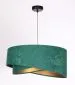 Lampa wisząca GEMSTONE zielona/złota w stylu glamour | MIRAT. w stylu kolekcja