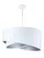 Lampa wisząca GEMSTONE biała/srebrna asymetryczna | MIRAT. w stylu kolekcja