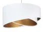 Lampa wisząca GEMSTONE biała/złota welurowa w stylu glamour | MIRAT. w stylu kolekcja