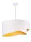 Lampa wisząca GEMSTONE WHITE biała/żółta asymetryczna do sypialni | MIRAT. w stylu kolekcja