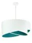 Lampa wisząca GEMSTONE WHITE biała/turkusowa dwukolorowa do salonu | MIRAT. w stylu kolekcja