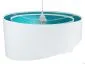 Lampa wisząca GEMSTONE WHITE biała/turkusowa dwukolorowa do salonu | MIRAT. w stylu kolekcja