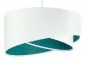 Lampa wisząca GEMSTONE WHITE biała/turkusowa dwukolorowa do salonu | MIRAT. w stylu kolekcja