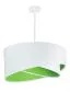 Lampa wisząca GEMSTONE WHITE biała/zielona asymetryczna do jadalni | MIRAT. w stylu kolekcja