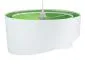 Lampa wisząca GEMSTONE WHITE biała/zielona asymetryczna do jadalni | MIRAT. w stylu kolekcja