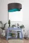 Lampa wisząca GEMSTONE GRAY grafitowa/turkusowa do salonu | MIRAT. w stylu kolekcja