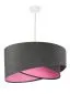 Lampa wisząca GEMSTONE GRAY grafitowa/różowa do pokoju dziecięcego | MIRAT. w stylu kolekcja