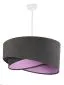 Lampa wisząca GEMSTONE GRAY grafitowa/fioletowa pokryta welurem | MIRAT. w stylu kolekcja