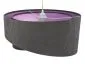 Lampa wisząca GEMSTONE GRAY grafitowa/fioletowa pokryta welurem | MIRAT. w stylu kolekcja