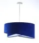 Lampa wisząca GEMSTONE niebieska/biała aksamitna do jadalni | MIRAT. w stylu kolekcja