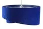 Lampa wisząca GEMSTONE niebieska/srebrna welurowa dwukolorowa | MIRAT. w stylu kolekcja