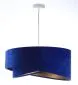 Lampa wisząca GEMSTONE niebieska/złota asymetryczna do salonu | MIRAT. w stylu kolekcja