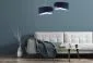 Lampa wisząca THUNDERCLOUD BLUE granatowa/biała trzykolorowa | MIRAT. w stylu kolekcja