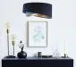 Lampa wisząca THUNDERCLOUD BLUE granatowa/złota welurowa asymetryczna | MIRAT. w stylu kolekcja