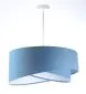Lampa wisząca GEMSTONE błękitna/biała asymetryczna dwukolorowa | MIRAT. w stylu kolekcja