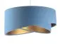 Lampa wisząca GEMSTONE błękitna/złota dwukolorowa do salonu | MIRAT. w stylu kolekcja