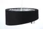 Lampa wisząca BLACK VELVET czarna/srebrna aksamitna do salonu | MIRAT. w stylu kolekcja