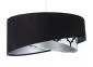 Lampa wisząca BLACK VELVET czarna/srebrna aksamitna do salonu | MIRAT. w stylu kolekcja