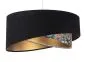 Lampa wisząca BLACK PATTERN czarna/złota welurowa asymetryczna | MIRAT. w stylu kolekcja
