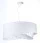 Lampa wisząca SPECK biała welurowa w kropki | MIRAT. w stylu kolekcja